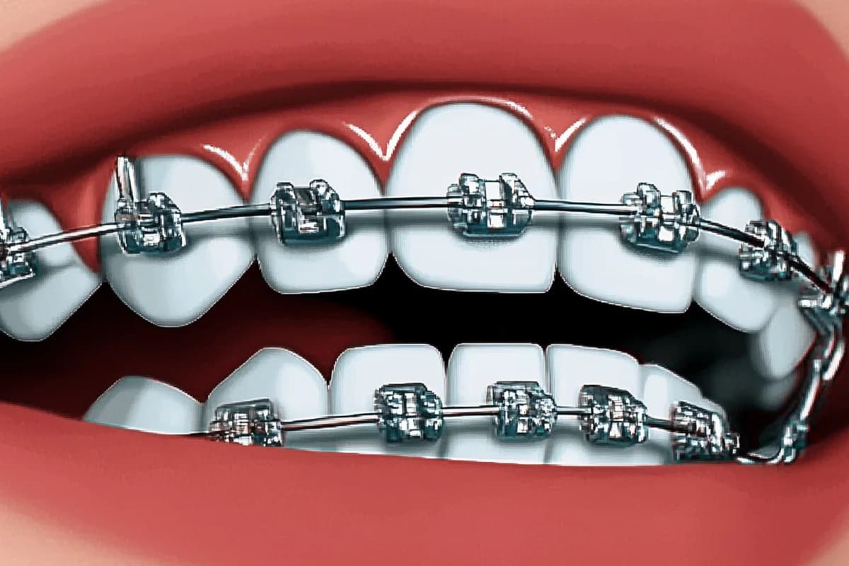 Orthodontics Braces - Traditional metal and ceramic braces for teeth straightening