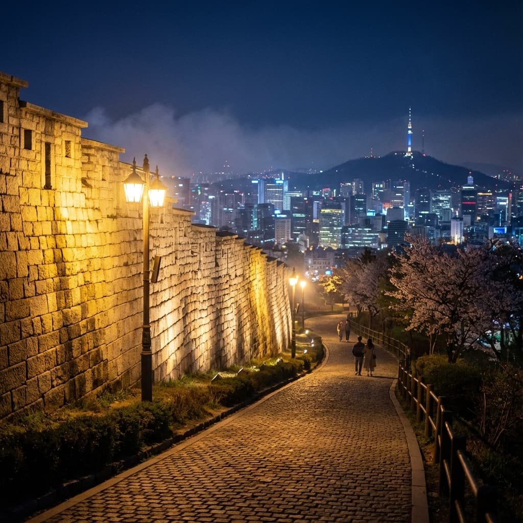 K-Pop Demon Hunters Spot #3: Naksan Park City Wall